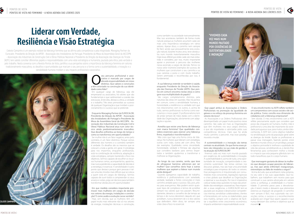 Leia mais sobre EUROCALOR em entrevista à revista Pontos de Vista